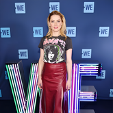 Amber Heard Leather Skirt